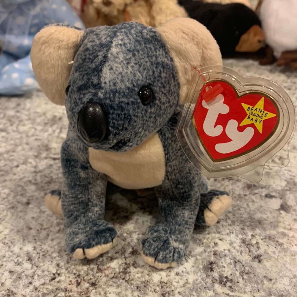 TY Beanie Baby "Eucalyptus" the Koala Bear Retired Rare 1999 PE pellets